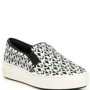 Michael Kors Trent MK Logo Slip Ons *NEVER WORN*